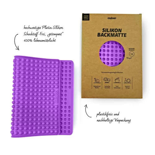 000102 Collory szilikon sütőforma - Mini 1 cm félgömb - lila