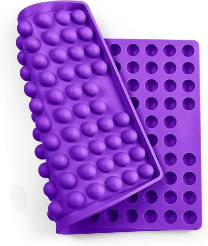 000113 Collory szilikon sütőforma - Nagy 2 cm félgömb - lila