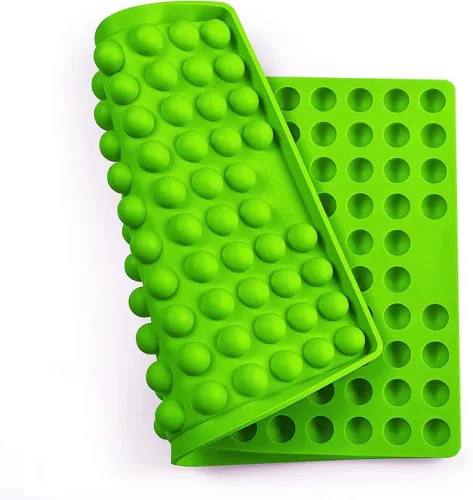 000116 Collory szilikon sütőforma - Nagy 2 cm félgömb - zöld