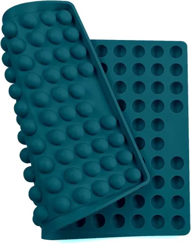 000134 Collory szilikon sütőforma - Nagy 2 cm félgömb - petrolkék