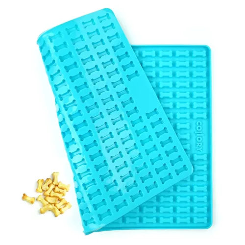 000800 Collory szilikon sütőforma - Mini 2 cm csont alakú formával - türkiz