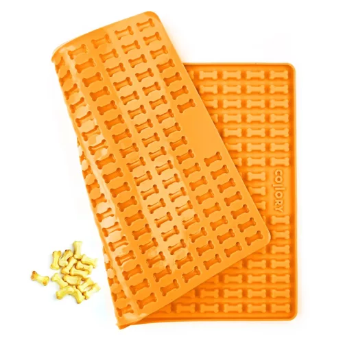 000850 Collory szilikon sütőforma - Mini 2 cm csont alakú formával - narancssárga