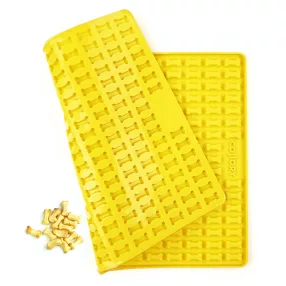   000860 Collory szilikon sütőforma - Mini 2 cm csont alakú formával - sárga