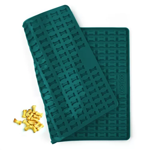 000870 Collory szilikon sütőforma - Mini 2 cm csont alakú formával - petrolkék