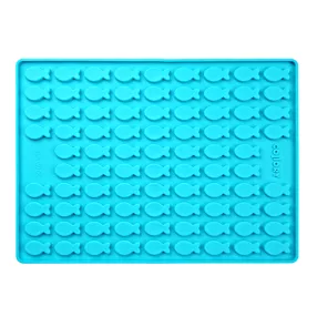   001201 Collory szilikon sütőforma - Médium 3,5 cm 2 cm halacska - türkiz