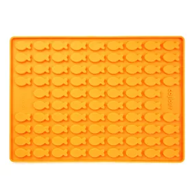   001204 Collory szilikon sütőforma - Médium 3,5 cm halacska - narancssárga