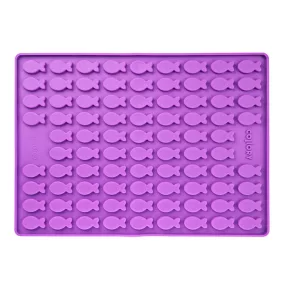   001205 Collory szilikon sütőforma - Médium 3,5 cm halacska - lila