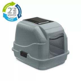 84046R Easy Cat 2nd life plastic macska alomtálca - szürke
