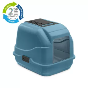 84094R Easy Cat 2nd life plastic macska alomtálca - kék 