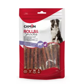   AB230/A Ropira csavart kacsahúsos jutalomfalat 12 cm 50 darabos 575 gramm