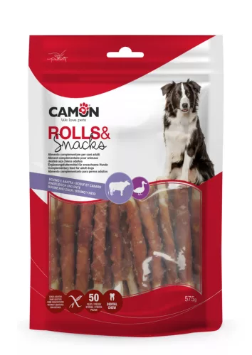 AB230/A Ropira csavart kacsahúsos jutalomfalat 12 cm 50 darabos 575 gramm