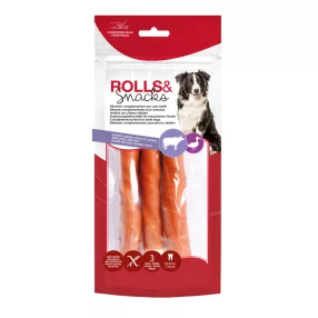 AB231 Ropira csavart kacsahúsos jutalomfalat 17 cm