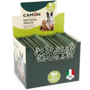   AB505 CamonStick M 24 cm 120 gramm zöld-növényi jutalomfalat 40 darabos display