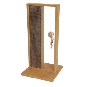 AC119 Kaparóoszlop fából és kartonból 30*30*61,5 cm