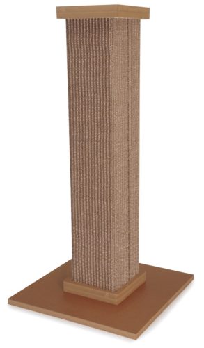 AC121/A Kaparófa fából szizál betéttel, szín: sötét 40*40*80 cm