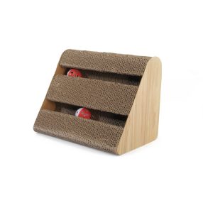   AC207 Macskakaparó karton labdával macskamentával 27*18*21 cm