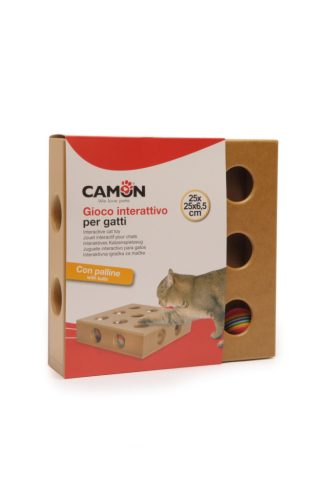 AC225 MDF interaktív játék cicáknak 25x25x6,5 cm