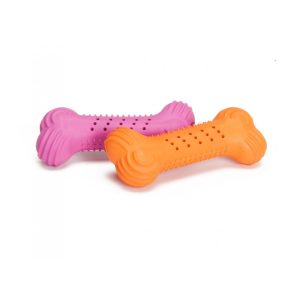   AD045/C Csontformás gumijáték CrunchyBone natúr gumiból 17,5 cm