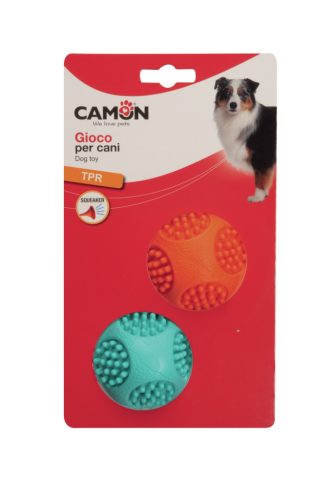 AD0484 Sípoló, tüskés TPR labda átm 6,2 cm 2 db-os