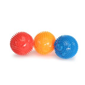 AD0506 Tüskés, sípoló TPR labda kb 9 cm