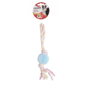 AD051/D Játéklabda TPR 5,5 cm +szövetkötél 30 cm