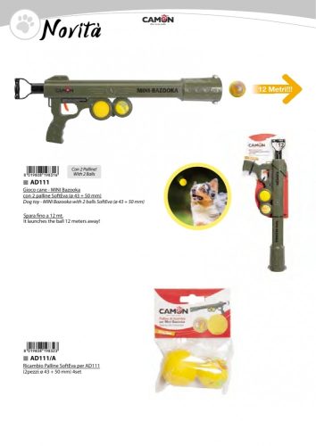 AD111/A Eva soft labdák az AD111 Bazooka játékhoz (átm 4,3 és 5 cm)