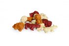 AE350 Dental Snack JungleVeg édesburgonya, borsó és rozsliszttel, vegyes ízesítéssel: papaya, kókusz olaj, füstölt ízesítés. 5,5cm/11,5 gr 180 darabos display