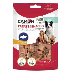   AE807 Ízletes lazacos kockák - Glutén, és adalékanyagoktól mentes Omega 3-6 tartalmaz 80 gramm