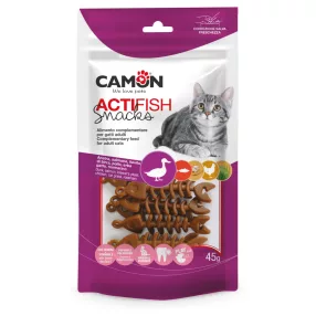   AF400 Actifish - snack kacsával, lazaccal és csirkével macskáknak 45g