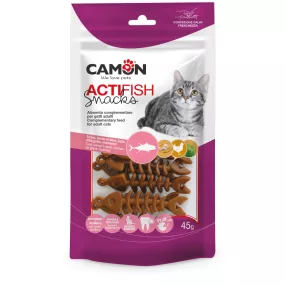   AF455 Actifish - snack tonhalral és csirkével macskáknak 45g