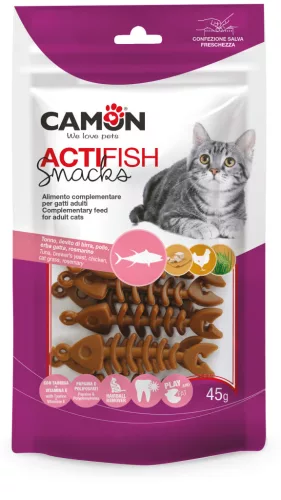 AF455 Actifish - snack tonhalral és csirkével macskáknak 45g