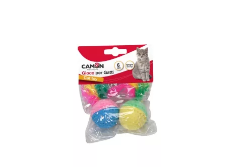 AG012/E Sponge  színes tollas szivacslabda 4 cm 2 db/csomag