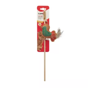 AG0374 Pálcás játék cicáknak csengővel 40 cm