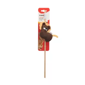 AG0375 Pálcás játék cicáknak csengővel 40 cm