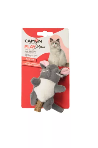 AG0401 PLAY Meow Színes állatfigurás poliészter macskajáték matibival és mentával 12 cm