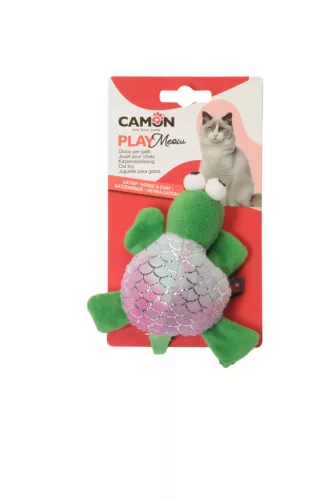 AG0402 PLAY Meow Színes állatfigurás poliészter macskajáték matibival és mentával 10 cm