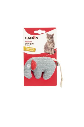AG131 Poliészter elefánt catnippel kb 10 cm