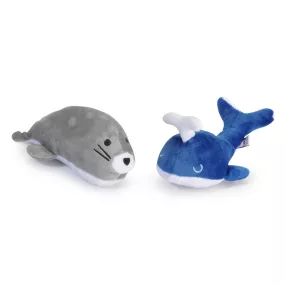 AH013 Sípoló plüss bálna fóka 20 cm
