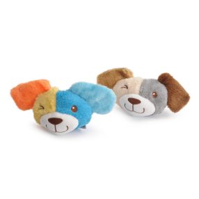 AH030 Zörgős, sípoló plüss játék, kutyafej 27cm