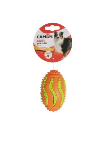 AH232 Sípoló fogtisztítós gumi/latex rögbi labda 9 cm