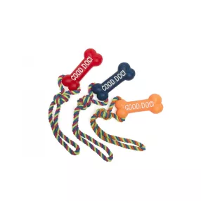 AH308/H Játék Vinyl csont kötéllel 39 cm 