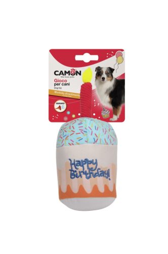 AH4022 Cupcake Happy Birthday poliészter játék sípolós 23 cm