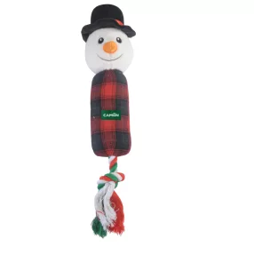 AH4186 Sípoló poliészter hóember 36 cm