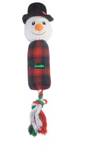 AH4186 Sípoló poliészter hóember 36 cm