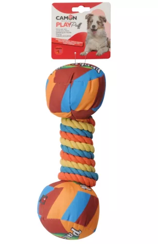 AH4230 PLAY Puff Színes sípoló poliészter köteles játék 30 cm