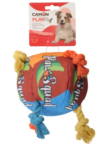 AH4231 PLAY Puff Színes sípoló labda kötéllel 14 cm