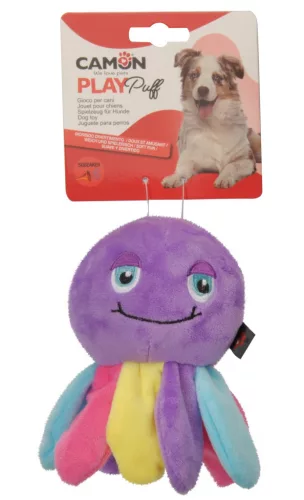 AH4233 PLAY Puff Színes sípoló poliészter medúza játék 14 cm