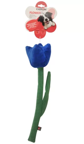 AH4237 FLOWER Pet Színes sípoló, zörgős poliészter virágformák játék vegyesen 38 cm