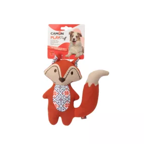   AH4239 PLAY Puff Színes sípoló poliészter rókás játék 22 cm