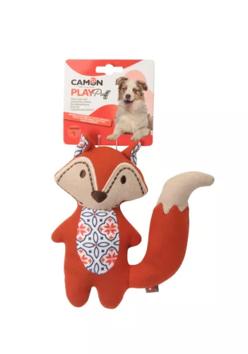 AH4239 PLAY Puff Színes sípoló poliészter rókás játék 22 cm